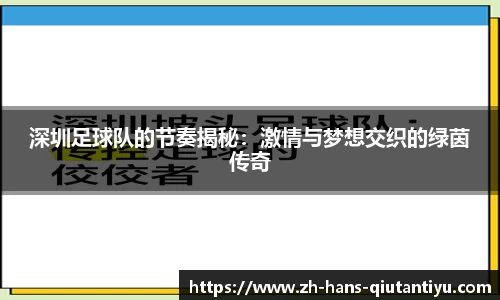 深圳足球队的节奏揭秘：激情与梦想交织的绿茵传奇